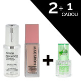 Fond de Ten TLM Color Changing SPF 15 &amp; Fond de Ten TLM Macaron Mattifying &amp; Covering Foundation #102 + CADOU Primer Machiaj