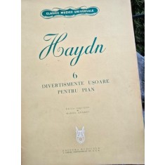 Partitura, Divertismente usoare penru pian - Haydn