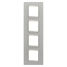 Rama Ornament 4P verticala sticla LUX Gewiss Chorus reflexie naturala GW16229GT