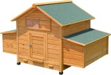 Cotet din lemn Strend Pro pentru pasari, cu acoperis, 150x100x96 cm