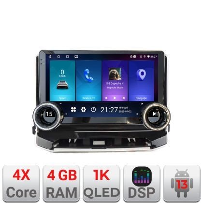 Navigatie Jeep Compass 2021- Edotec Incell 1K 10.5 inch 4+64 carplay android auto radio internet kit-compass2021+EDT-E211-RK+kit-10-9 CarStore Technol