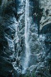 Tablou Canvas, Cascada &icirc;n St&acirc;ncă Misterioasă, , Albastru, 26 x 39 cm, CMCLASS