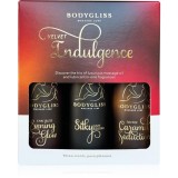 BodyGliss Velvet Indulgence Travel Edition ulei de masaj pe bază de silicon set cadou 3x50 ml