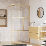 Cumpara ieftin Paravan duș walk-in, auriu, 100x195 cm, sticlă ESG transparentă