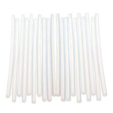 Baton silicon,lipire la cald,7mmx20cm,20 bucati set,alb transparent