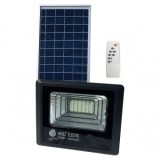 Proiector cu panou solar Tiger-25, Li-Ion, telecomanda, 25 W, 465 lm, lumina rece, IP65, aluminiu, Horoz