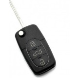 Audi - Carcasa cheie tip briceag cu 3 butoane - baterie 2032 - CARGUARD