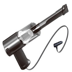 Aspirator portabil auto, flippy, tip pistol k7a, pentru casa si masina, cablu auto, 36 x 17 cm, negru