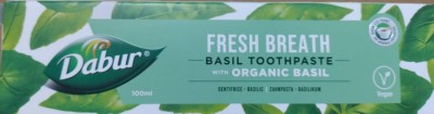 DABUR Herbal Toothpaste Basil (Pasta de Dinti cu Busuioc Indian) 100ml foto