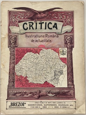Revista veche Critica Ilustratiune romana de actualitate regalitate 1922 foto
