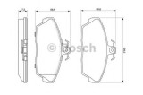 Set placute frana,frana disc LAND ROVER FREELANDER Soft Top (LN) (1998 - 2006) BOSCH 0 986 424 566