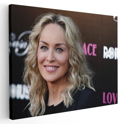 Tablou afis Sharon Stone actrita 2419 Tablou canvas pe panza CU RAMA 30x40 cm foto