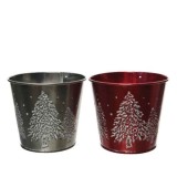 Suport pentru lumanare - Iron Bucket Tree - Red, Silver - mai multe culori | Kaemingk