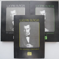 Din activitatea diplomatica (3 volume) – Lucian Blaga