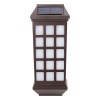 Lampa solara LED tip Felinar pentru perete eMazing, 23 x 9 cm, 1.2V, ABS, 600mAh, rezistent la apa, alb cald