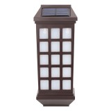 Lampa solara LED tip Felinar pentru perete eMazing, 23 x 9 cm, 1.2V, ABS, 600mAh, rezistent la apa, alb cald