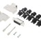 Conector D-Sub 15-Pin Mamă Unghi 45&deg; Terminal Șurub Cablu