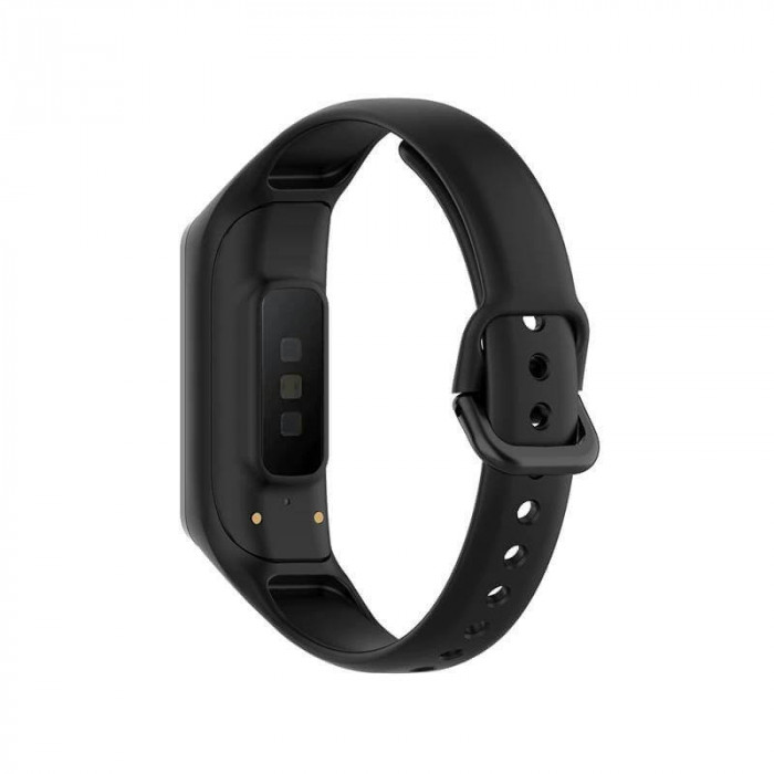 Curea Bratara Edman pentru Huawei Watch Fit 2, siliconica, Negru