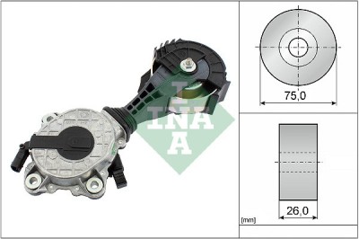 INA 534 0425 10 Intinzator curea, curea distributie foto
