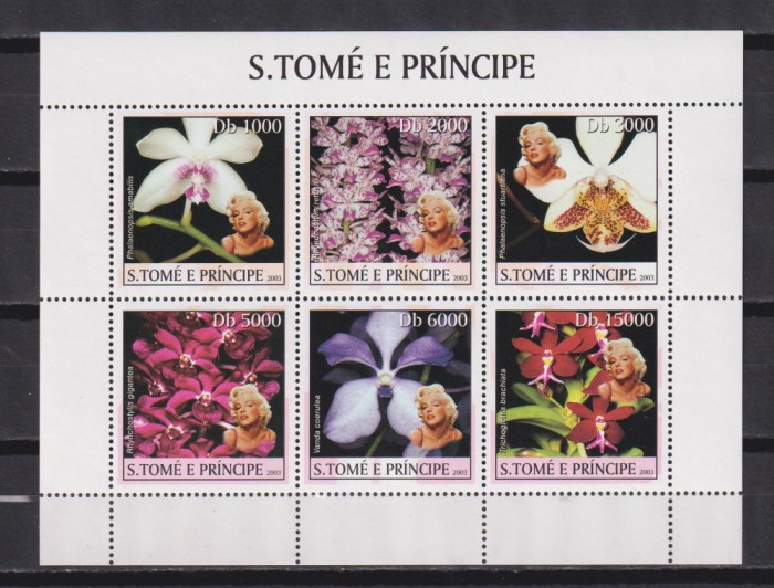 S. TOME E PRINCIPE FLORI 2003 MI. KB. 2043-2048 MNH