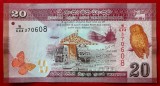 Bancnota Sri Lanka 20 Rupee 2020 UNC, NeCirculata, Asia, Numismatica