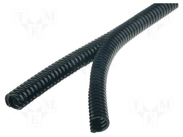 Tub de protecție HELLERMANNTYTON 11 poliamidă neagră -40&divide;110&deg;C