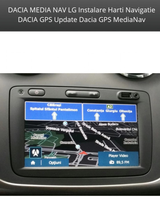 DACIA MEDIA NAV LG Instalare Harti Navigatie DACIA GPS Update Dacia GPS MediaNav