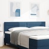 VidaXL Tăblie de pat design linii, albastru, 180 cm, textil
