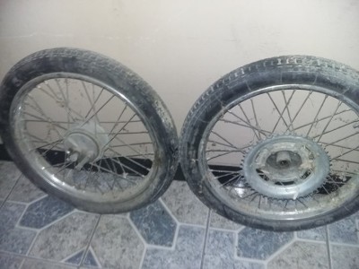 ROTI COMPLETE bicicleta, motocicleta/motoreta/moped/scuter Vechi JAWA,T.GRATUIT foto