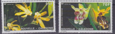 New Caledonia 1991 - Flori, orhidee, serie neuzata foto
