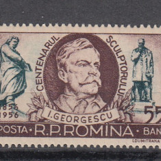 ROMANIA 1956 LP 412 CENTENARUL NASTERII SCULPTORULUI I.GEORGESCU MNH