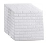 Tapet 3D Adeziv Caramida Alba 77x70cm, 5.3mp, Set 10 Bucati