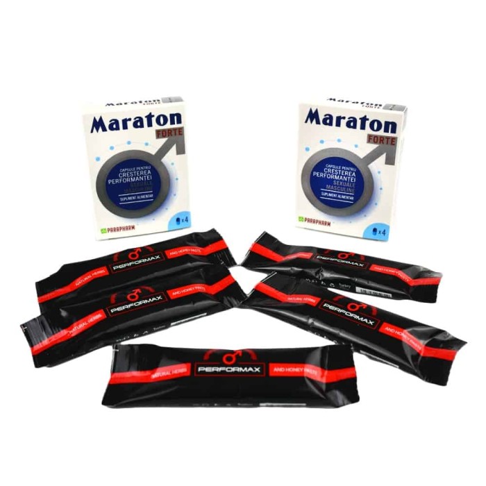 PACHET Maraton Forte 8 cps + Miere pentru Potenta 5 pliculete PACHET Maraton Forte 8 cps + Miere pentru Potenta 5 pliculete