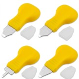 Cumpara ieftin Set 4 unelte desfacere carcase chei auto Techstar, lame metalice pentru telecomenzi si chei tip briceag, maner ergonomic