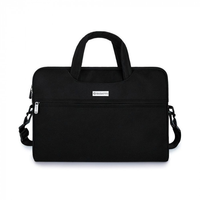 Geanta laptop, Zagatto, ZG 627, Nylon/Polyester, 15.6&quot;, 28.5x40.5x2.5 cm, Negru