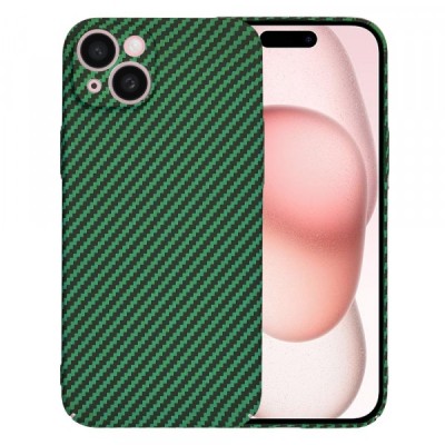 Husa pentru Apple iPhone 15, Techsuit, Carbonite FiberShell, Verde foto