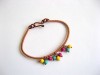 Bratara femei pietre semipretioare howlite si sarma cupru 21240