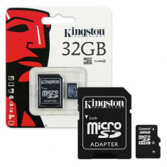 Card de memorie Micro SD capacitate 32 GB clasa 10 UHS-I, 80 MBs cu adaptor foto