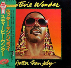 Vinil &amp;quot;Japan Press&amp;quot; Stevie Wonder &amp;lrm;&amp;ndash; Hotter Than July VG++) foto