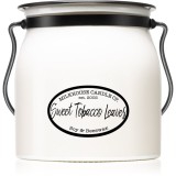 Milkhouse Candle Co. Creamery Sweet Tobacco Leaves lum&acirc;nare parfumată Butter Jar 454 g