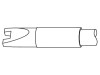 Varf de lipit JBC TOOLS, Longlife, 1.9mm, Forma Speciala, Cu Element Incalzire