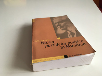 A.D. XENOPOL, ISTORIA PARTIDELOR POLITICE IN ROMANIA- REPRODUCE PRIMA EDITIE1910 foto