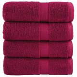 vidaXL Prosoape m&acirc;ini premium SOLUND 4 buc bordo 30x30 cm 600gsm