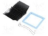 Radiator extrudat, aluminiu, 45mm x 45mm, neagra, Advanced Thermal Solutions - ATS-51450R-C1-R0