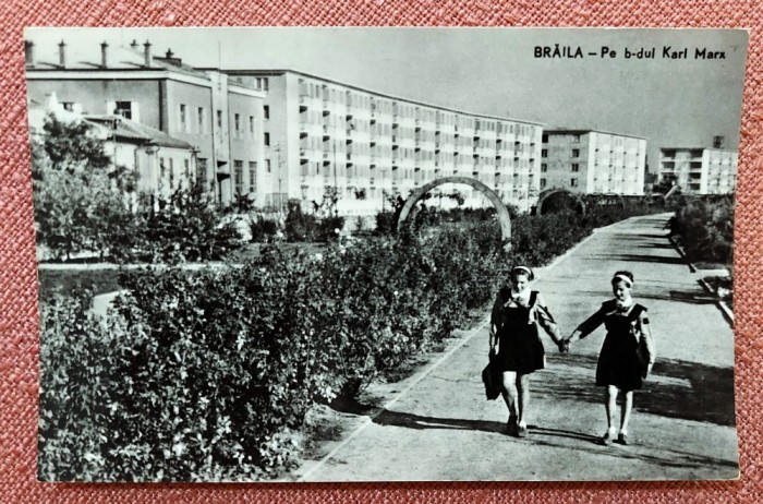 Braila - Pe b-dul Karl Marx - Circulata, 1963