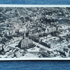 190- Cluj-Napoca -Vedere generala aeriana /Kolozsvar/Carte postala circulata WW2