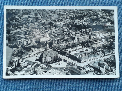 190- Cluj-Napoca -Vedere generala aeriana /Kolozsvar/Carte postala circulata WW2 foto