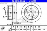 Disc frana KIA SPORTAGE (JE, KM) (2004 - 2016) ATE 24.0110-0286.1