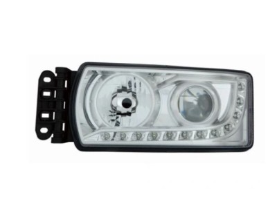 Far IVECO STRALIS, 2013-, partea Stanga, DEPO, cu &amp;amp;quot;lumina timp de zi&amp;amp;quot; tip LED; H7+H7; manual; halogen foto