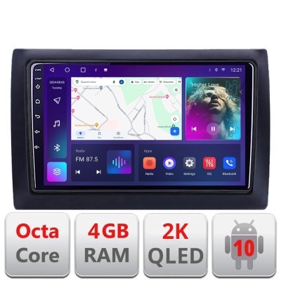 Navigatie Fiat Stilo C-STILO Android Octa Core Ecran 2K QLED GPS 4G 4+32GB 360 KIT-stilo+EDT-E409-2K CarStore Technology foto